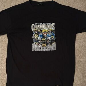 SHEIN Black Michigan Champions Tee